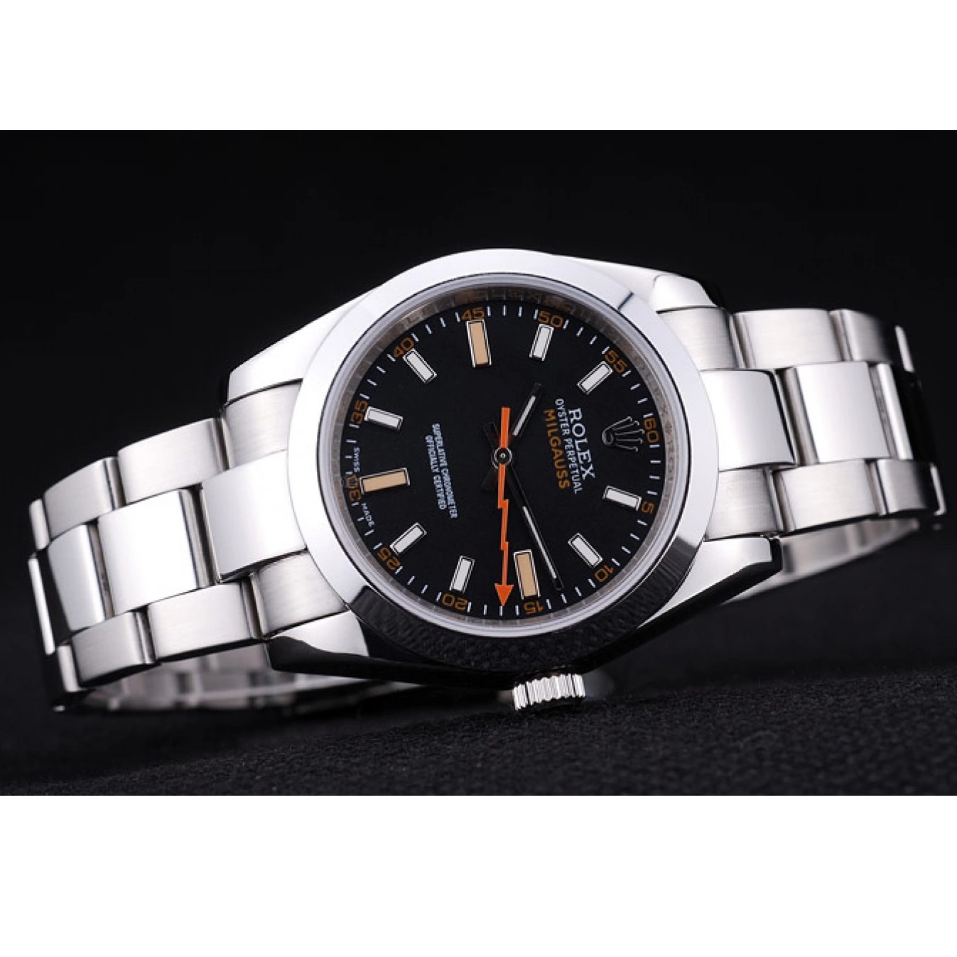 Aaa fake watches srl155 Swiss Rolex Milgauss 0805